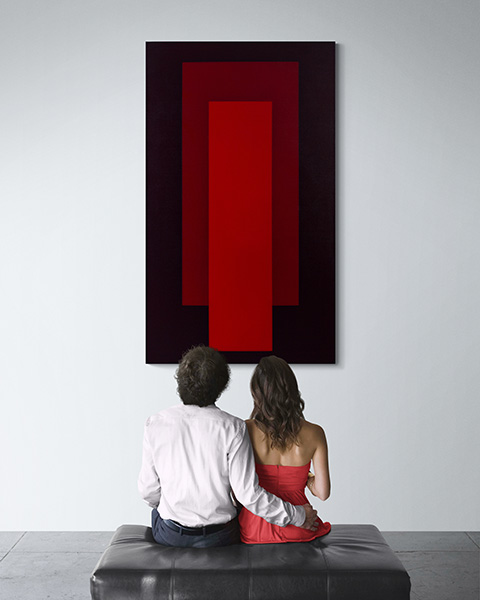 KH#203: Abstraktes Farbflächen-Gemälde – Simultankontrast und meditative Tiefe